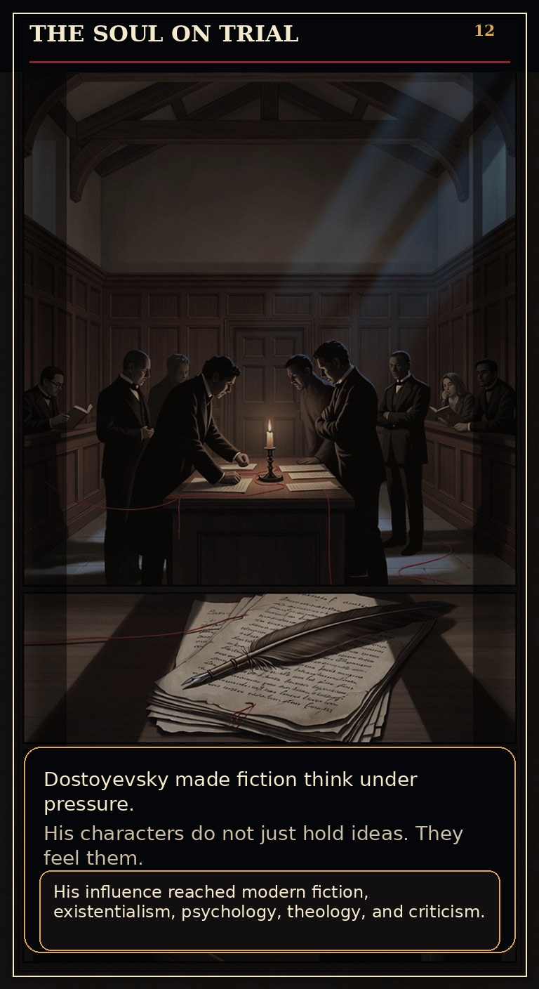 Page 12 of Fyodor Mikhailovich Dostoyevsky: Borrowed Time - The soul goes on trial in the later novels.